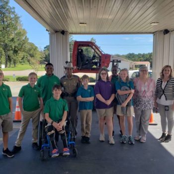 Jasper Classical Academy Students Participate in Rollover Demonstration