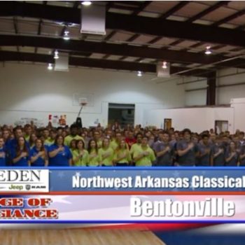 Northwest Arkansas Classical Academy Performs the Pledge of Allegiance
